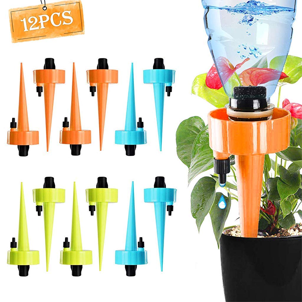 HASTHIP Drip Irrigation System Plant Waterers DIY Automatic drip Water Spikes Taper Watering Plants Automatic houseplant Watering 12 pcs/Set HASTHIP Drip Irrigation System Plant Waterers DIY Automatic drip Water Spikes Taper Watering Plants Automatic houseplant Watering 12 pcs/Set